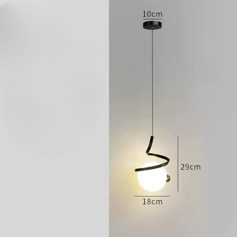 Spiral LED Pendant Light