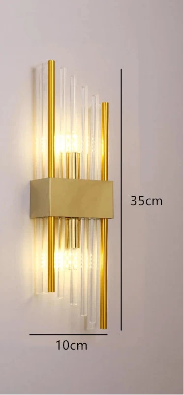Crystal Wall Sconce with E14 Socket