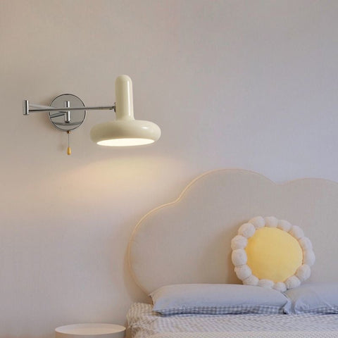Iron Swing-Arm Wall Sconce with Directional Shade