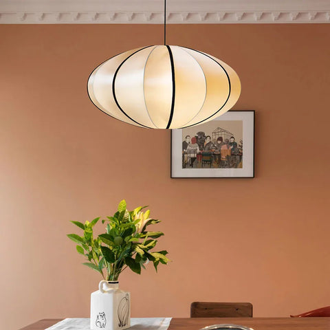Pendant Light with Silk Veil Shade