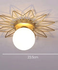 Nature-Inspired LED Flush-Mount Ceiling Light