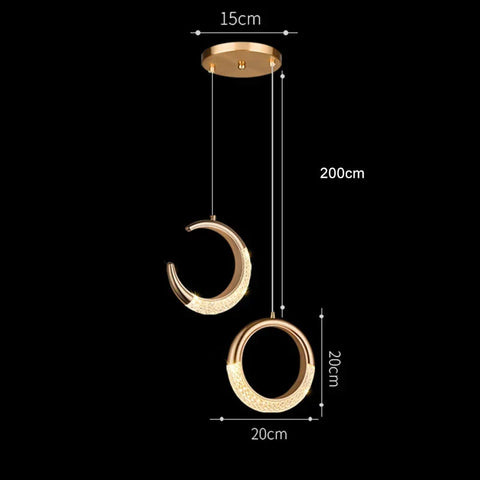 Modern LED Pendant Light in Two Sizes