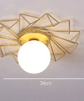 Nature-Inspired LED Flush-Mount Ceiling Light