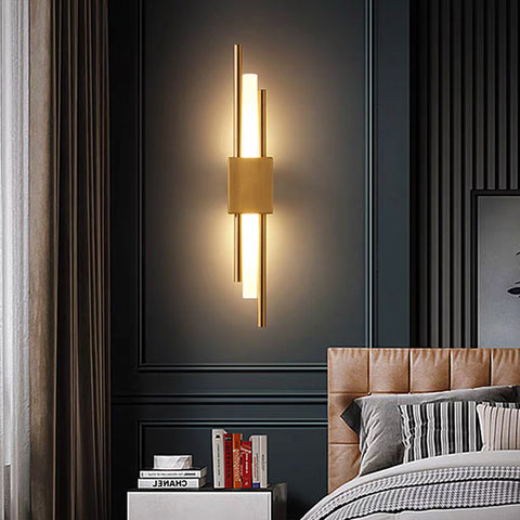Modern LED Wall Sconce with Staggered Rod Design