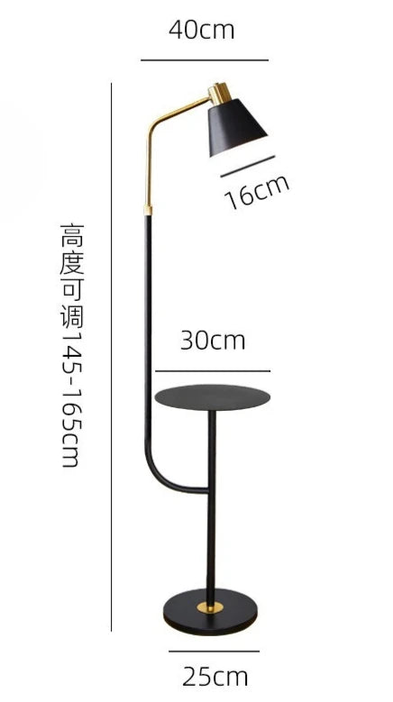 Adjustable Reading Floor Lamp with Angled Reading Shade