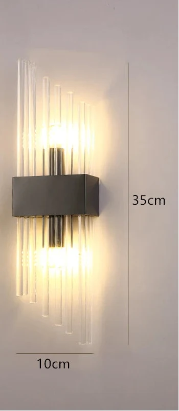 Crystal Wall Sconce with E14 Socket