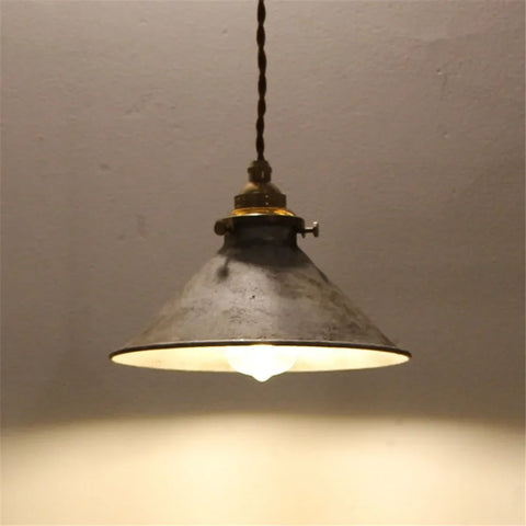 Pendant Light with Industrial Iron Shade