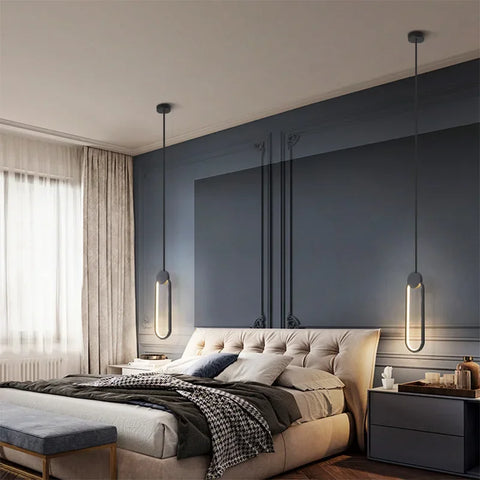 Circular LED Pendant Light with Concentric Circular Form
