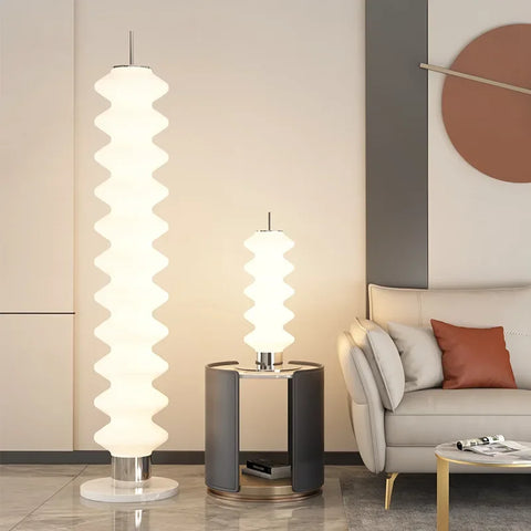 Tandem LED Floor Lamp with Paired Horizontal Light Heads