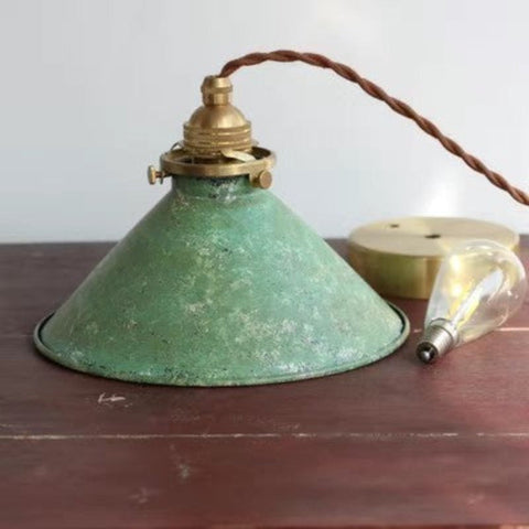 Rustic Metal Pendant Light for Kitchen Counters and Dining Areas