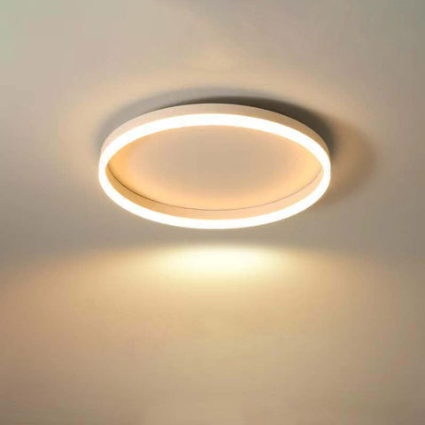 Circular LED Flush Mount Ceiling Light with Ring Design