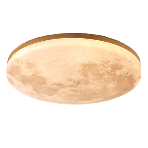 Moon-Texture LED Flush Mount Ceiling Light with Adjustable Modes