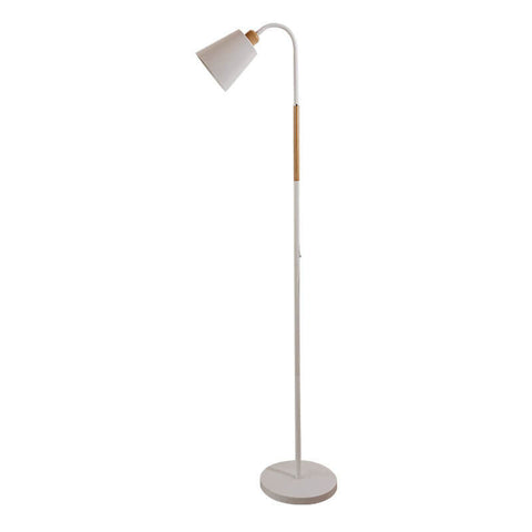 Minimalist Floor Lamp with Curved Neck and E27 Socket