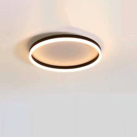 Circular LED Flush Mount Ceiling Light with Ring Design