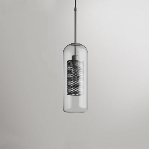 Glass Globe Cage Pendant Light for Kitchen Island and Dining Room