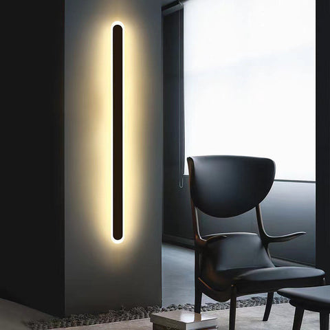 Linear LED Outdoor Wall Light for Patio, Entryway, and Garden Lighting
