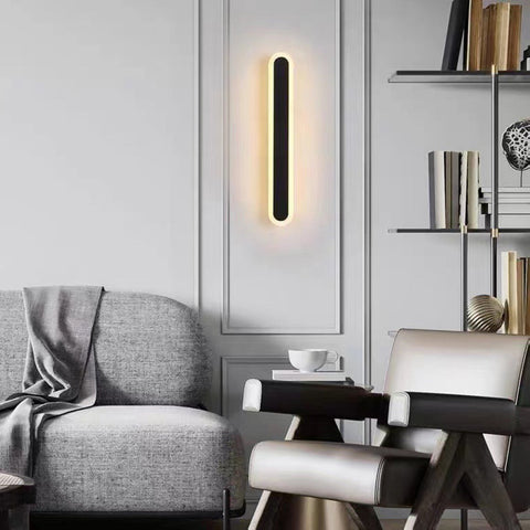 Linear LED Outdoor Wall Light for Patio, Entryway, and Garden Lighting