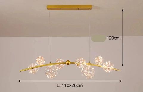 Multi-Head Pendant Light with Color Options