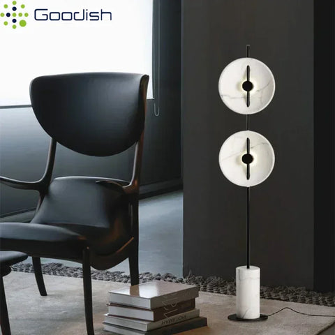 Fan-shaped Artistic Floor Lamp with Fan-shaped Shade