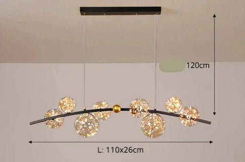 Multi-Head Pendant Light with Color Options