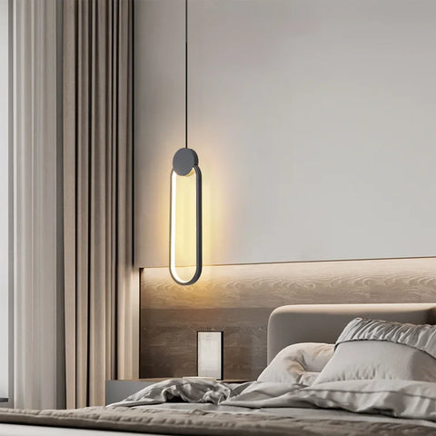 Circular LED Pendant Light with Concentric Circular Form