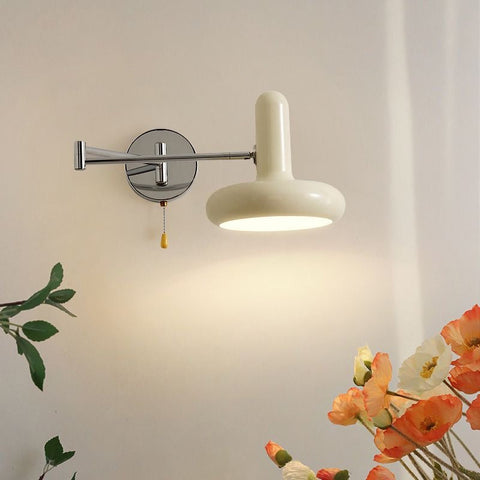 Iron Swing-Arm Wall Sconce with Directional Shade