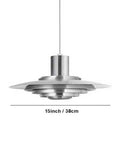 Metallic UFO Pendant Light for Kitchen Island — product view