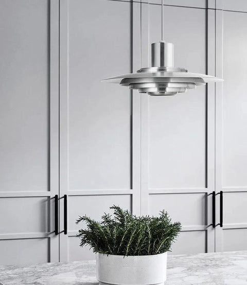 Metallic UFO Pendant Light for Kitchen Island — product view
