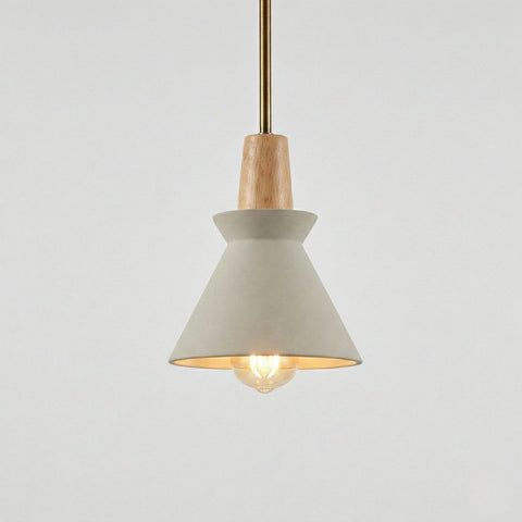Scandinavian Conical Cement Pendant Light