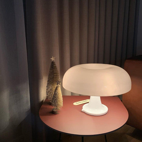 Scandinavian Mushroom Table Lamp for Bedside and Living Room Lighting