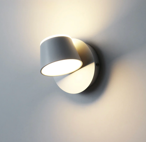 Wall Spotlight with Cylindrical Heads and LED Light Options