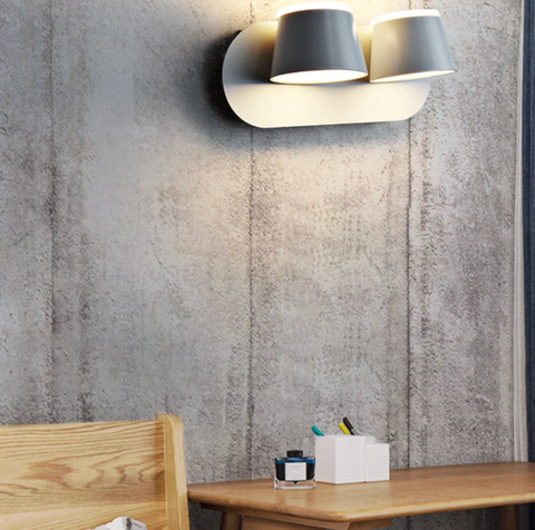 Wall Spotlight with Cylindrical Heads and LED Light Options