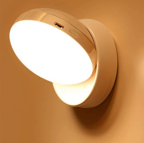 Motion Sensor Wall Light with Rotating Magnetic LED Head