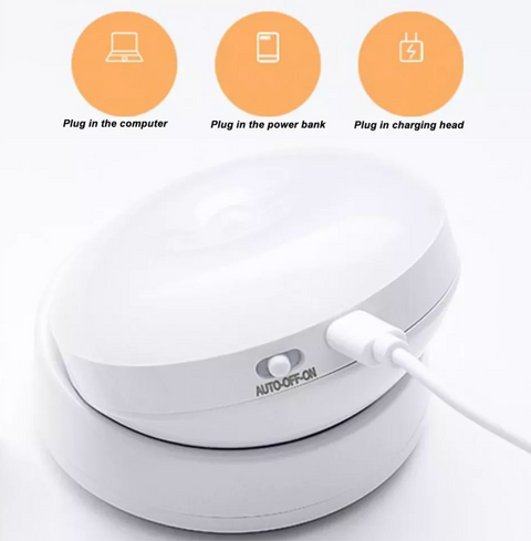 Motion Sensor Wall Light with Rotating Magnetic LED Head