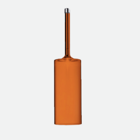 Glass Cylinder Pendant Light with Nickel Finish and Adjustable Cord