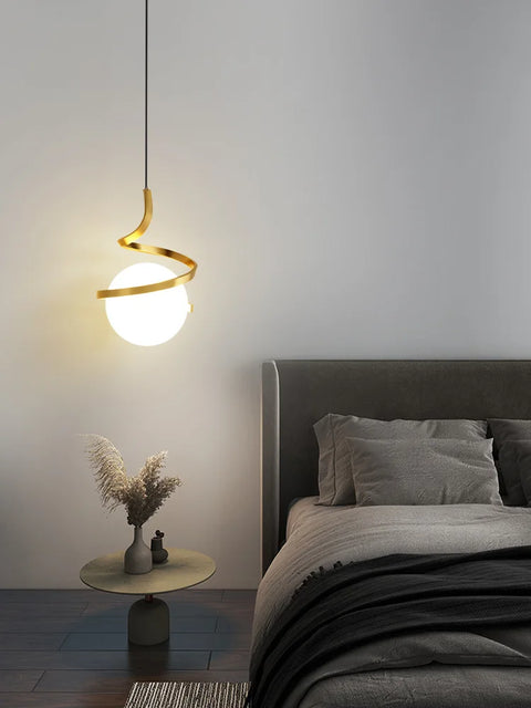 Spiral LED Pendant Light