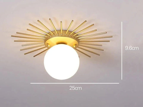 Nature-Inspired LED Flush-Mount Ceiling Light