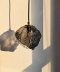 Glass Pendant Light in Amber or Smoked Gray
