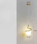 Spiral LED Pendant Light