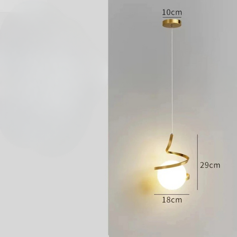 Spiral LED Pendant Light