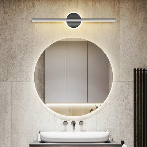 Modern Linear LED Wall Light for Mirrors and Bedside Lighting