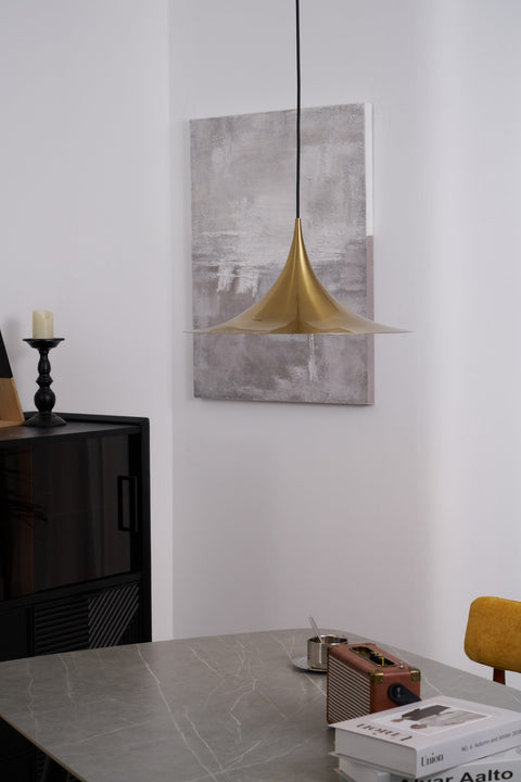 Sculptural Metal Pendant Light for Dining Room and Kitchen Lighting