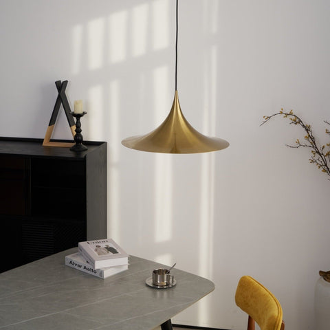 Sculptural Metal Pendant Light for Dining Room and Kitchen Lighting