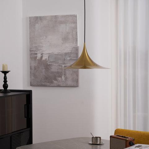 Sculptural Metal Pendant Light for Dining Room and Kitchen Lighting