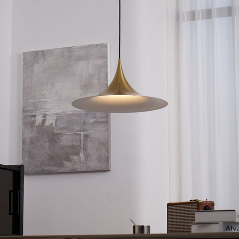 Sculptural Metal Pendant Light for Dining Room and Kitchen Lighting