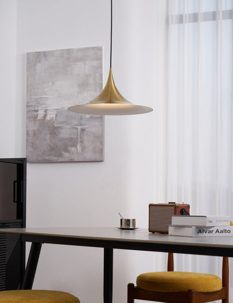 Sculptural Metal Pendant Light for Dining Room and Kitchen Lighting