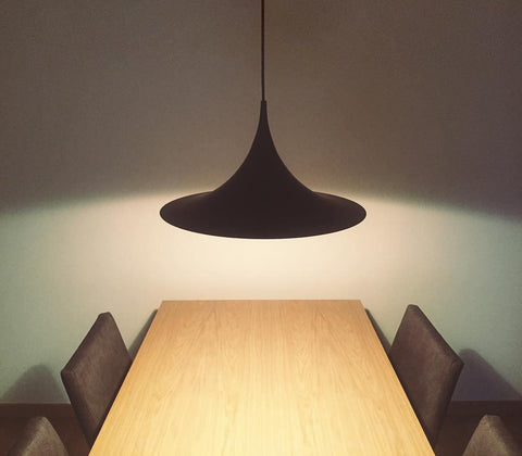 Sculptural Metal Pendant Light for Dining Room and Kitchen Lighting