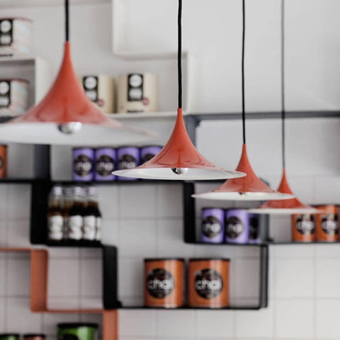 Sculptural Metal Pendant Light for Dining Room and Kitchen Lighting