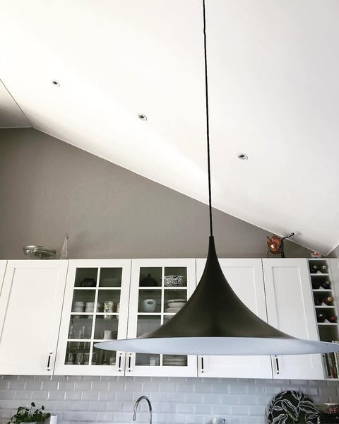 Sculptural Metal Pendant Light for Dining Room and Kitchen Lighting