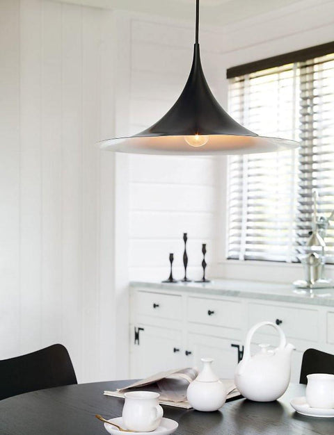 Sculptural Metal Pendant Light for Dining Room and Kitchen Lighting
